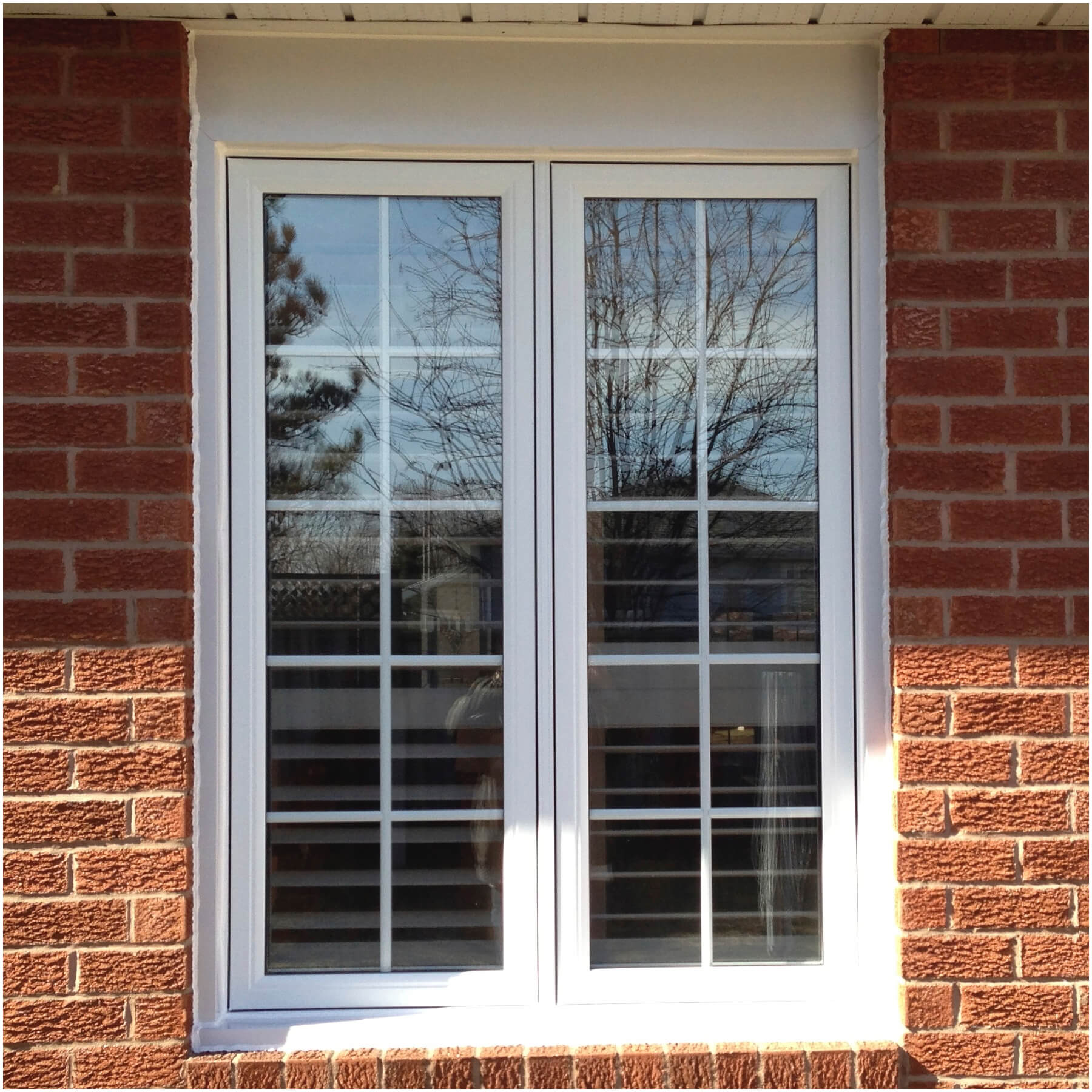 Casement windows open outward for light, fresh air and side breezes. 